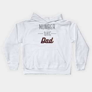 father's day, number one dad Kids Hoodie